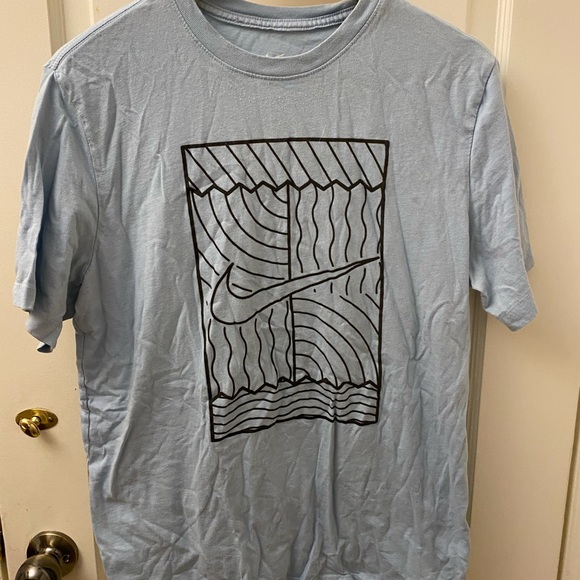 Nike court logo tennis tee medium